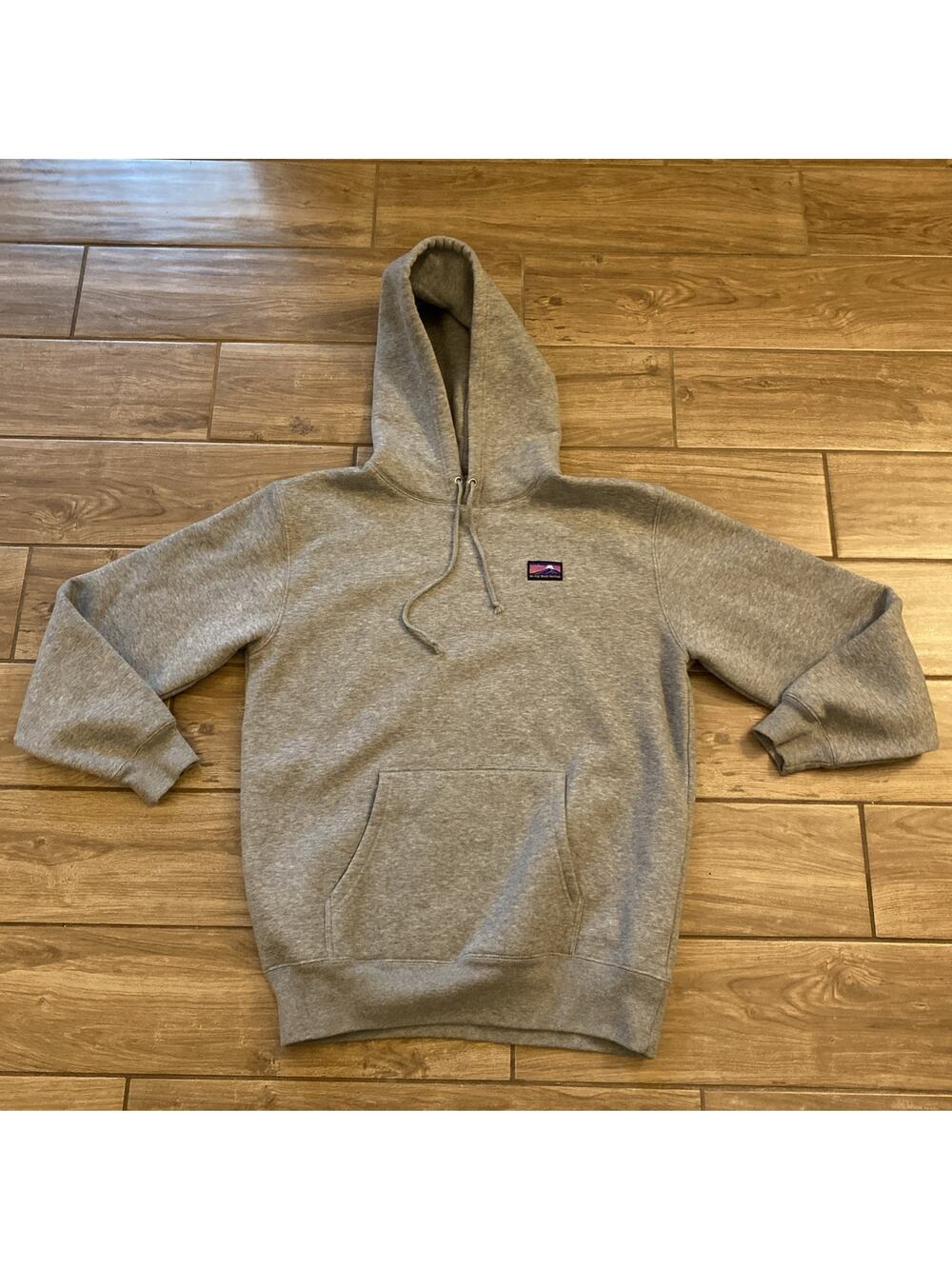 Mt Fuji World Heritage Tokyo Hoodie Sweatshirt Heather Gray Size Large